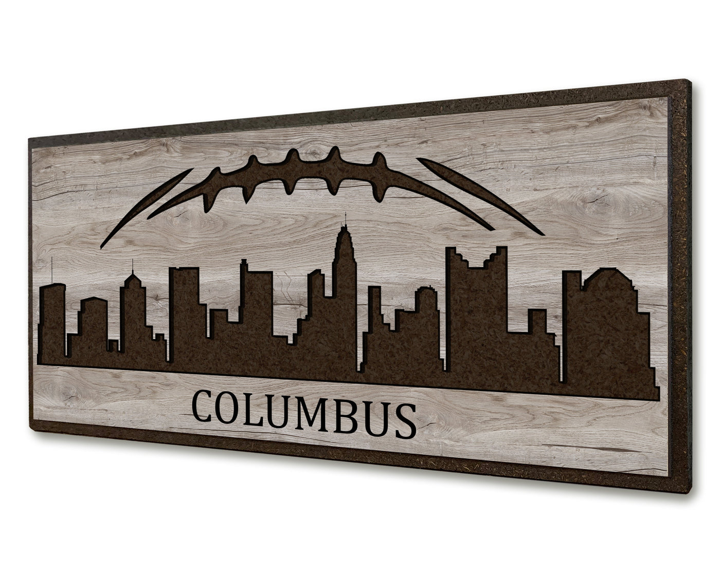 columbus ohio city skyline wood wall art