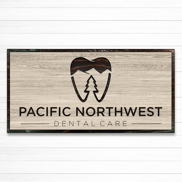 Custom Business Signs Carved into Wood made with your company logo