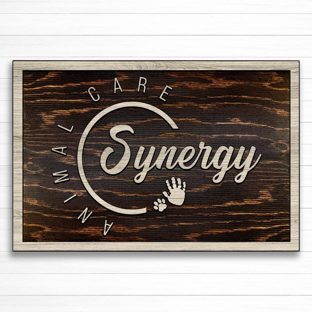 Custom Business Signs Carved into Wood made with your company logo