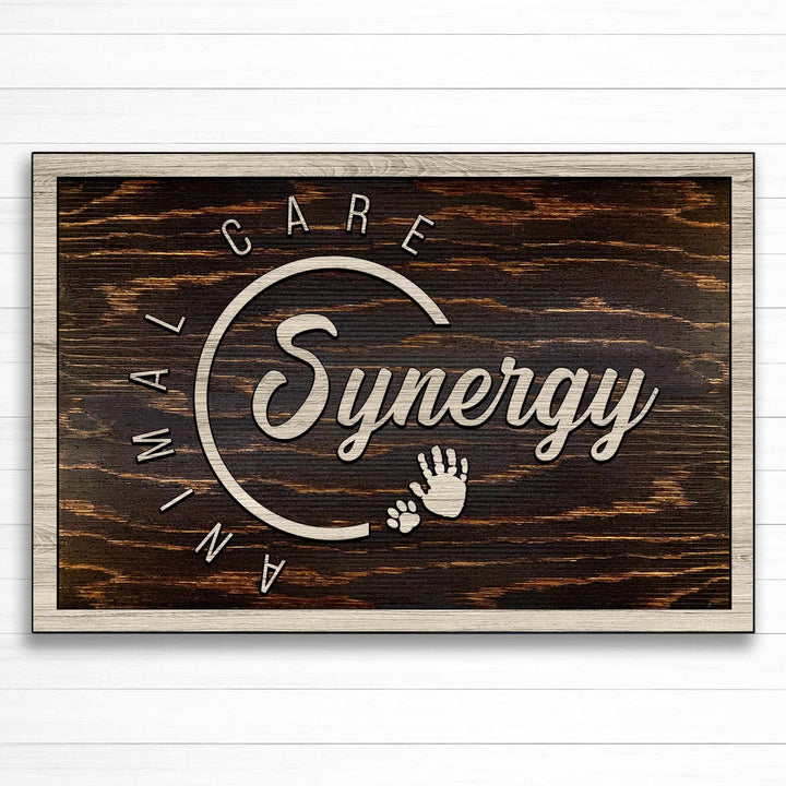Custom Business Signs Carved into Wood made with your company logo