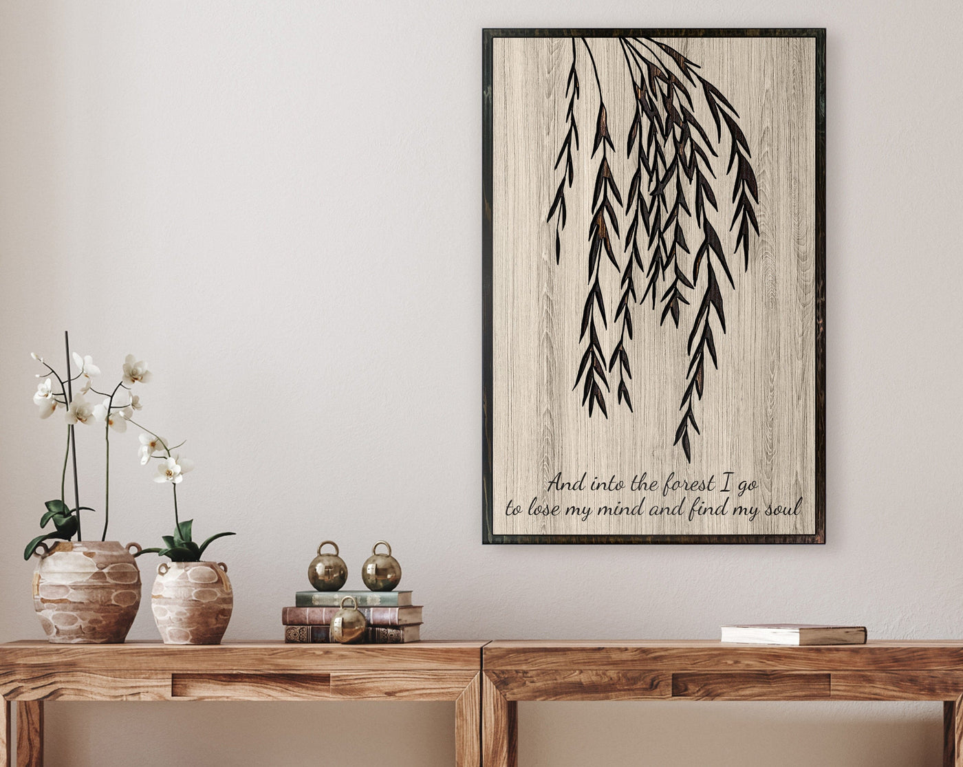 Custom Willow Tree Wood Wall Art: Handcrafted with precision, this stunning wood wall art features a beautifully carved willow tree design. Personalize with names, dates, or a special message for a heartfelt touch. A perfect addition to any room's decor, bringing the charm of nature and the warmth of personalization together.
