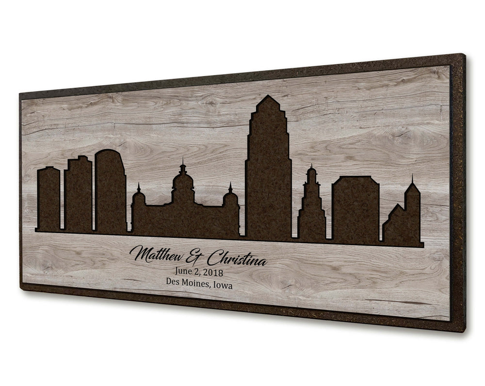 des moines city skyline picture