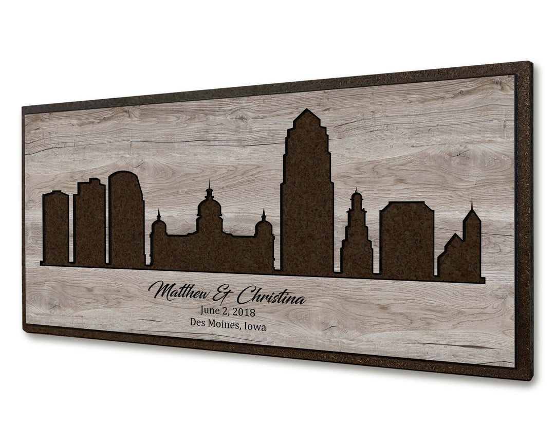 des moines city skyline picture