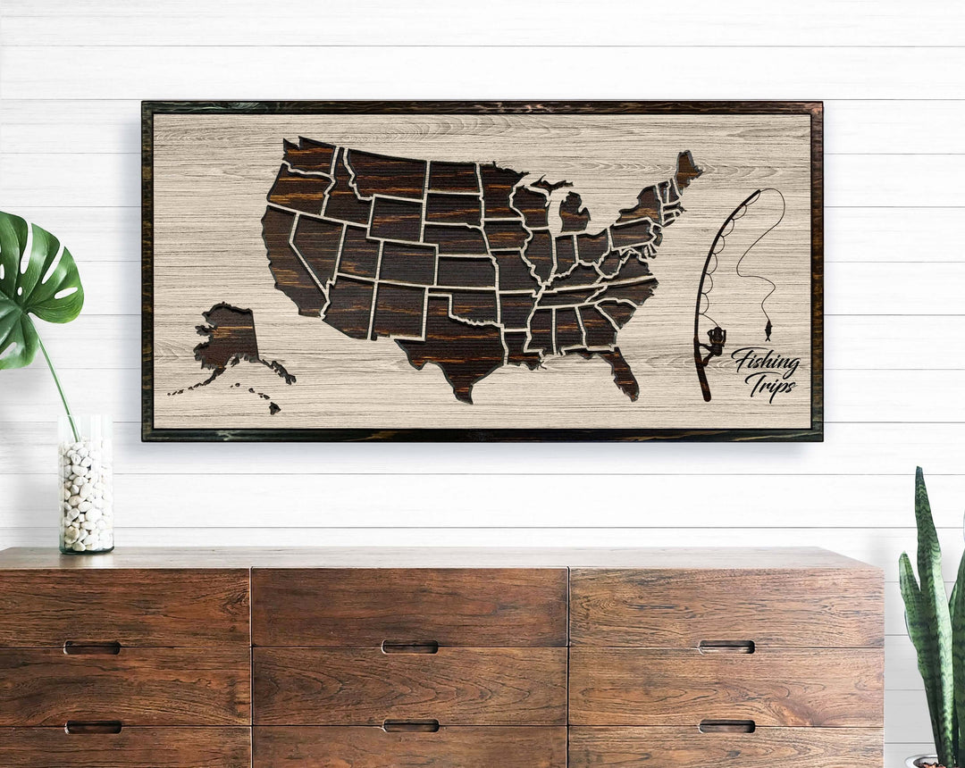 Bass Fishing Travel Map
