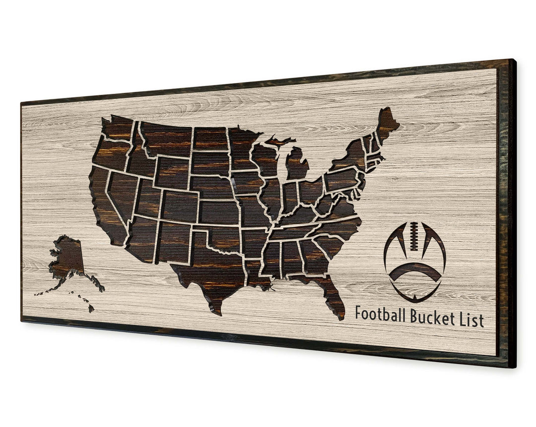 Football Stadium Push Pin Map