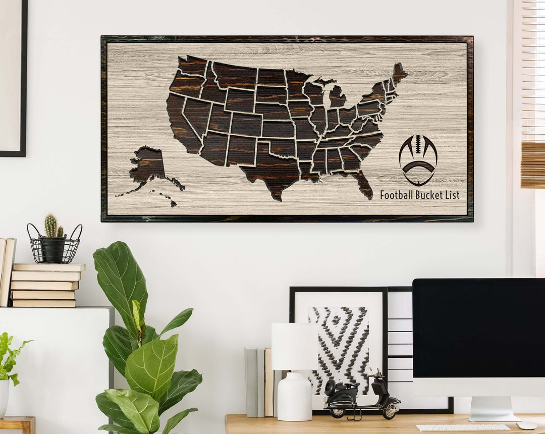 Football US Map Picture
