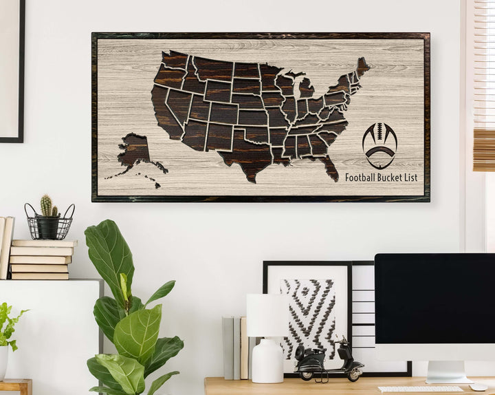 Football US Map Picture