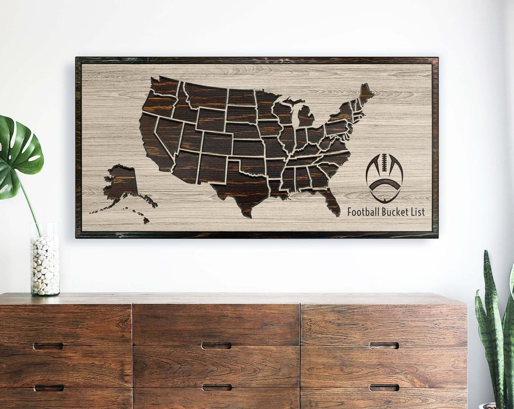 Football Bucket List Map