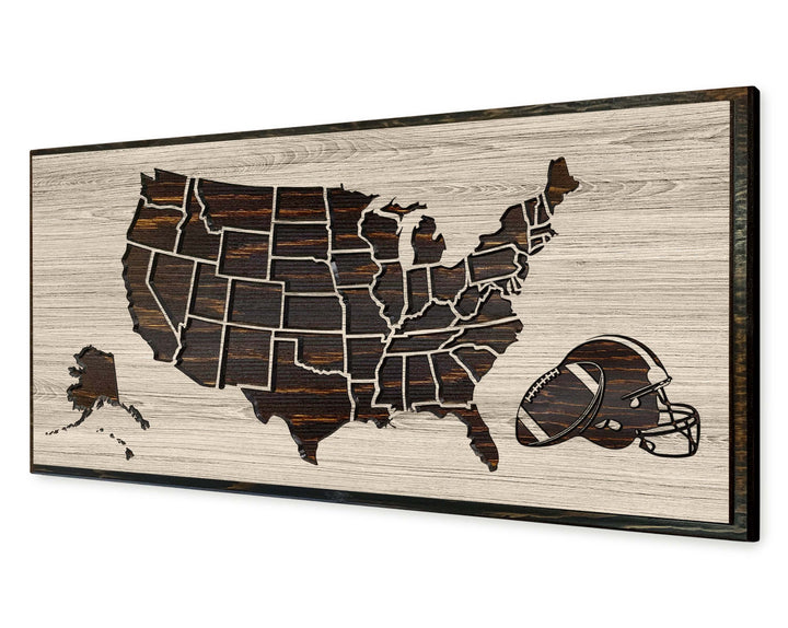 Football Stadium Bucket List Map