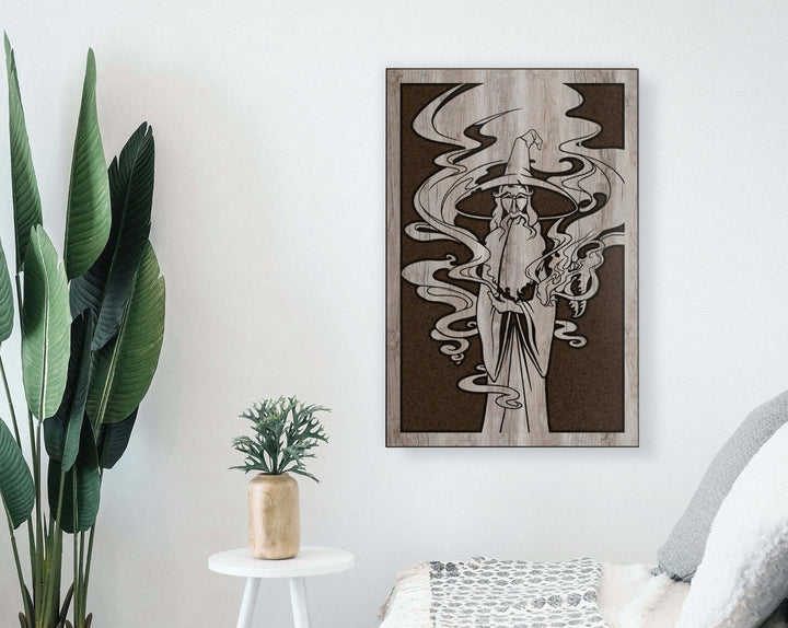 gandalf wood wall art