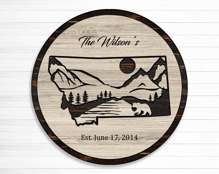 Glacier national park last name sign