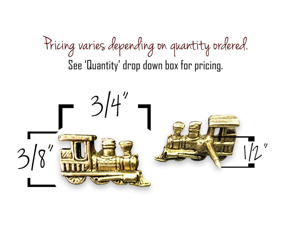 Push Pins - Gold Train Push Pins