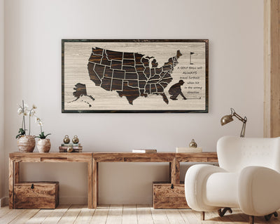 Golf US Map Picture