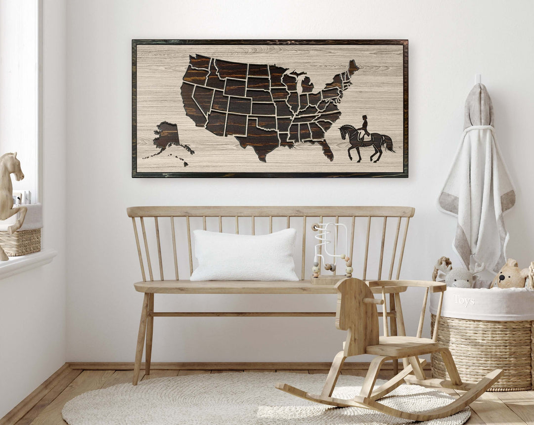 Dressage US Map Picture