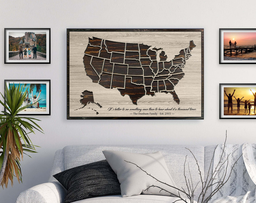 US Push Pin Map Picture
