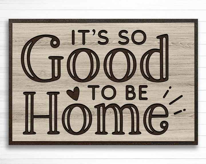 Vintage wood farmhouse quote sign - Welcome Home Sign