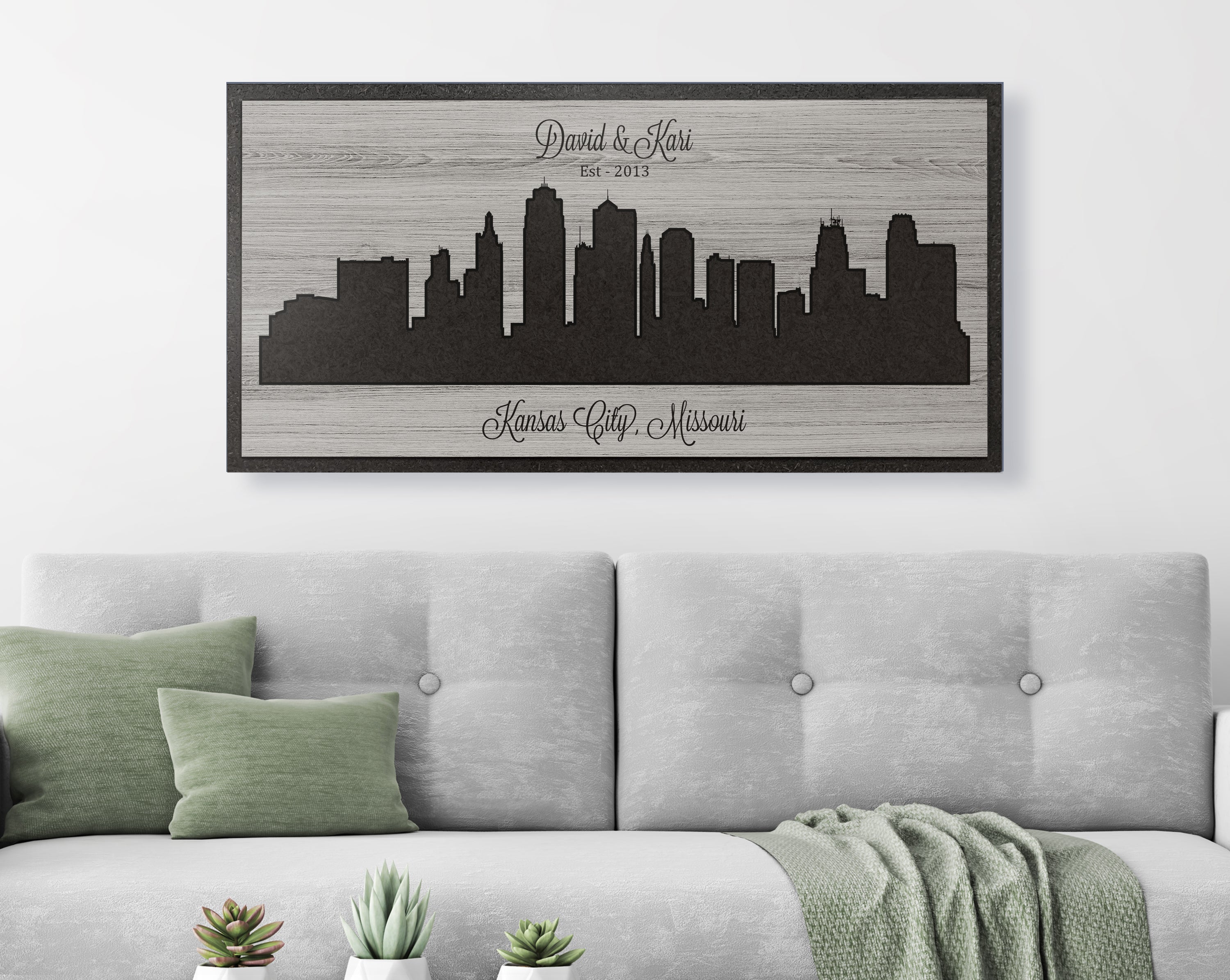 Kansas City Sports In Front Of Skyline Poster, Kansas City Missouri Sp –  McQDesign