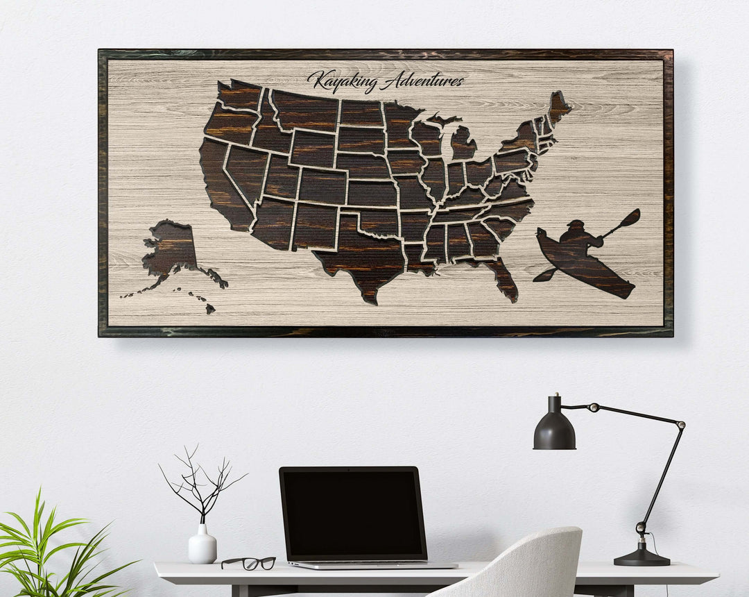 Kayak Travel Map Picture