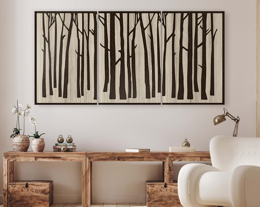Birch Tree Wood Wall Art