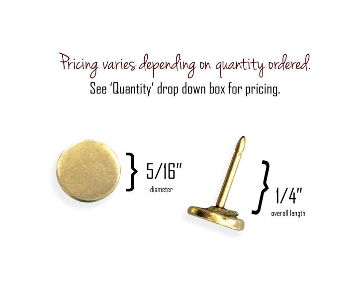 Push Pins - Large Flat Circle Push Pins