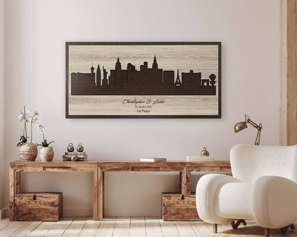 Las Vegas Wood Wall art