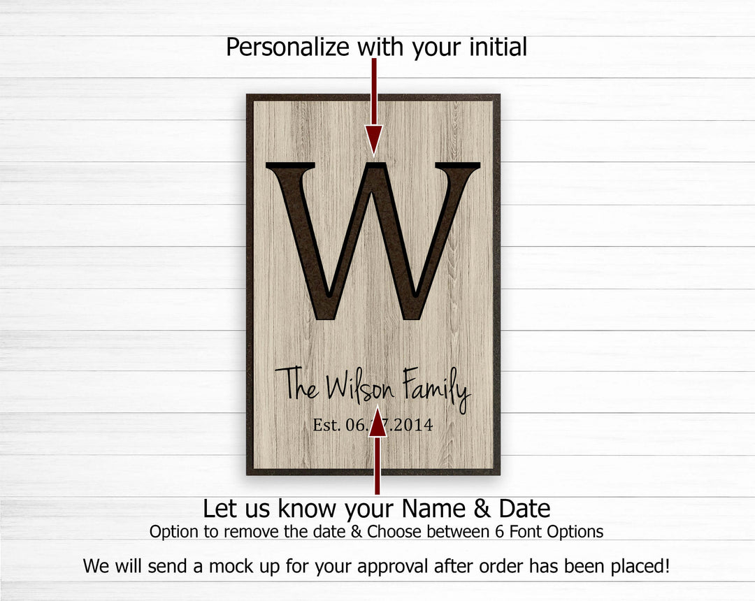 Last Name Sign Wood Wall Art Howdy Owl 