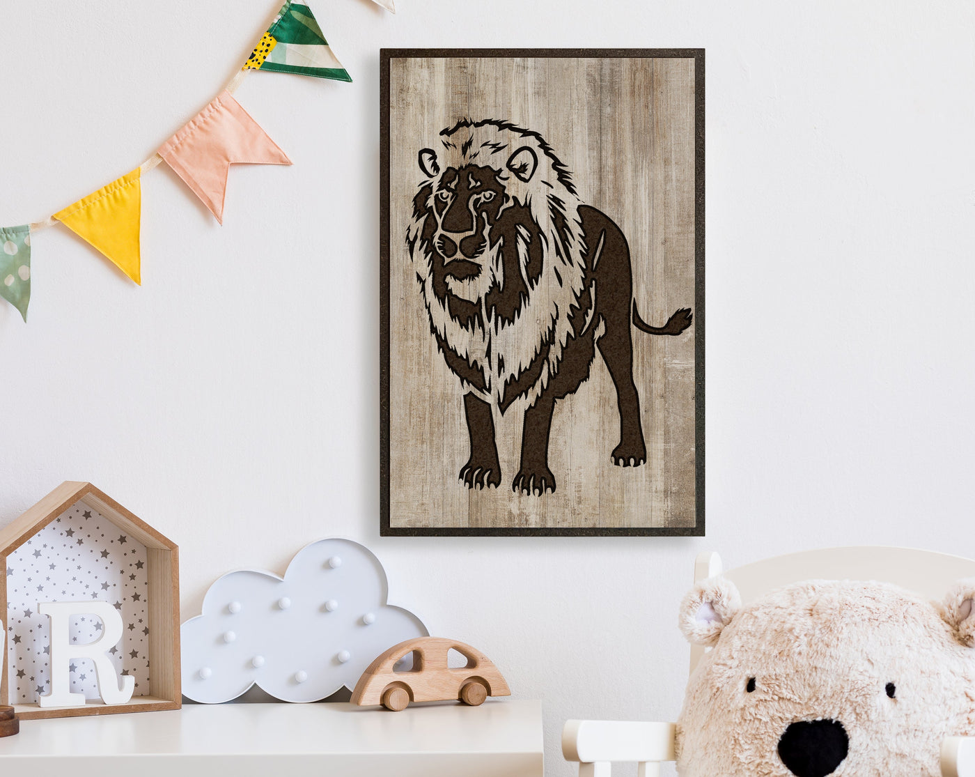 Lion Wall Art African Safari