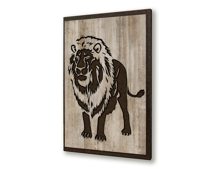 lion african safari wall decor