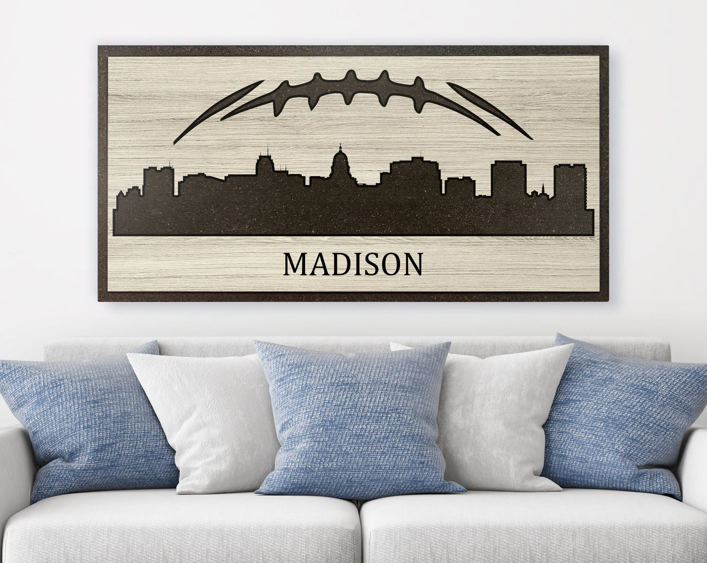 wisconsin badgers wall sign