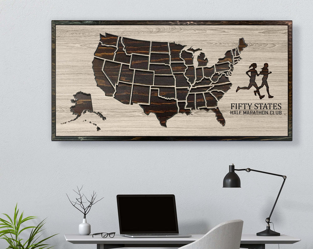Half Marathon running map picture