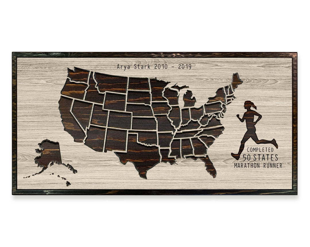 marathon running pin map picture