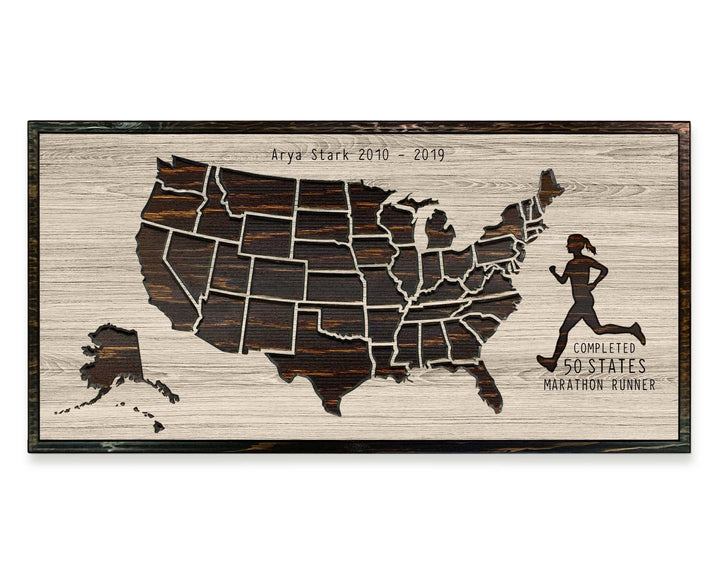 marathon running pin map picture