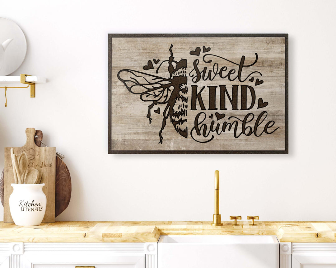 vintage wood farmhouse quote sign