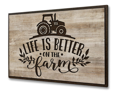vintage wood farmhouse quote sign