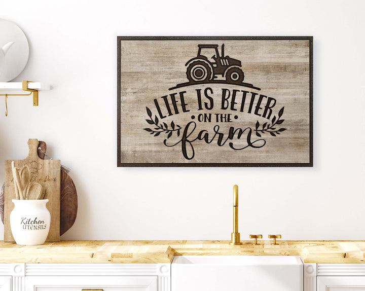 vintage wood farmhouse quote sign