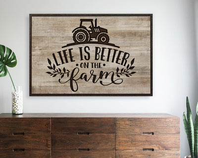 vintage wood farmhouse quote sign
