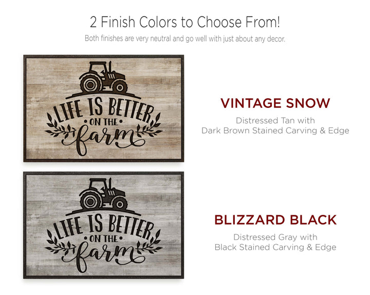 vintage wood farmhouse quote sign