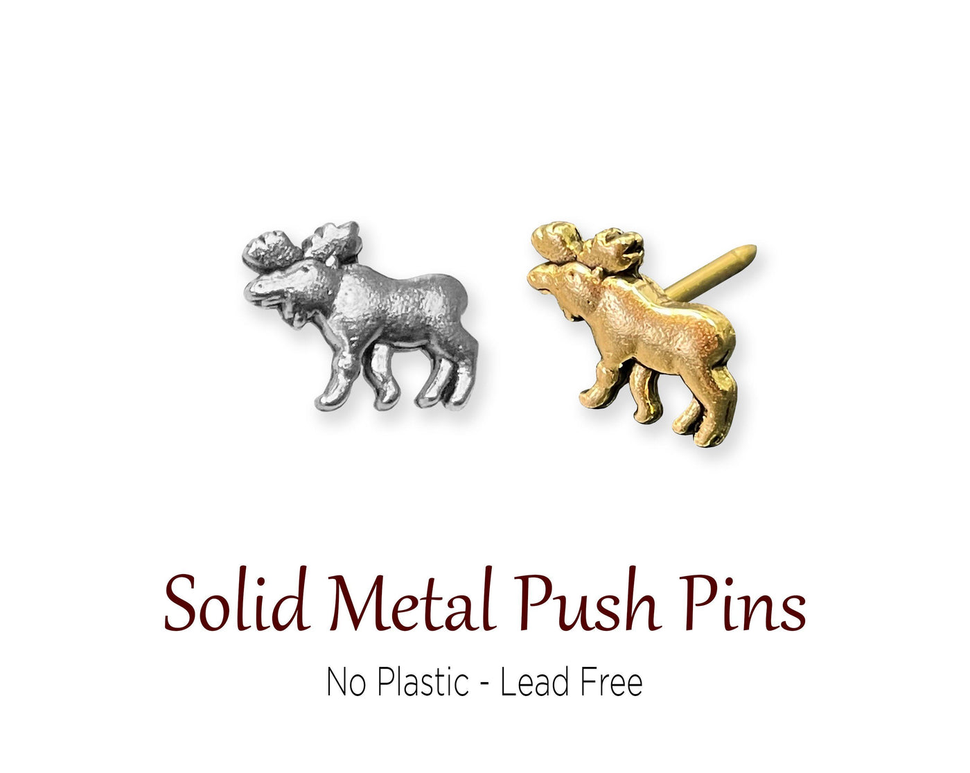 Push Pins - Moose Push Pins