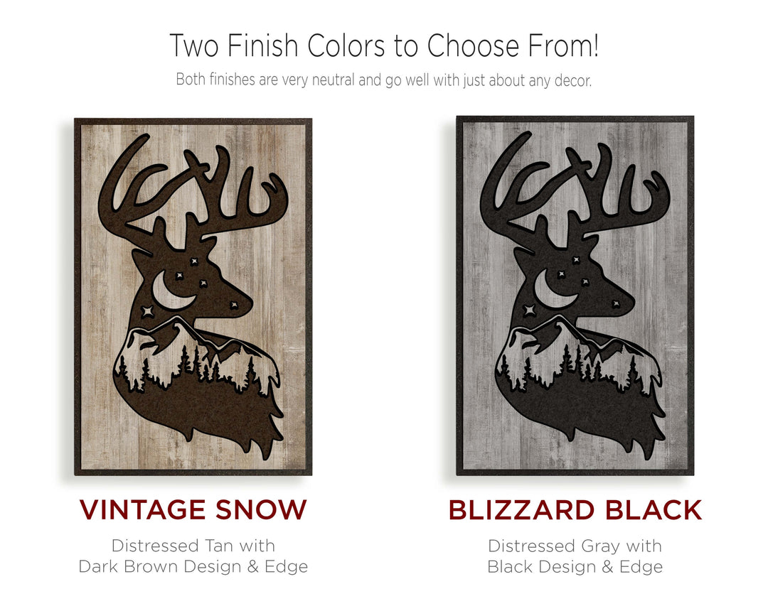 buck wood wall art