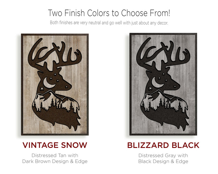 buck wood wall art