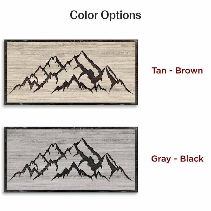 Mountain Wall Art with Custom Text Wood Wall Art Howdy Owl 
