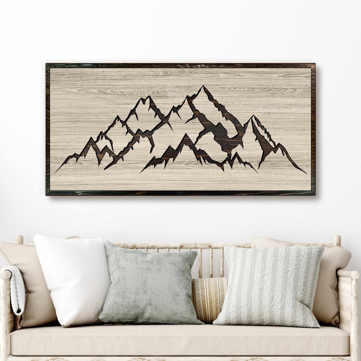 Mountain Wall Art Wood Wall Art Howdy Owl 