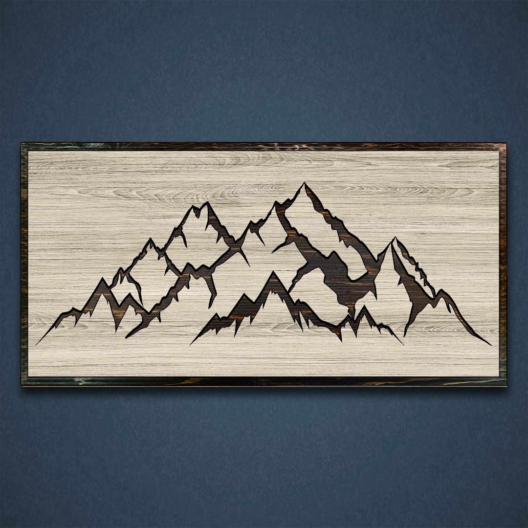Mountain Wall Art Wood Wall Art Howdy Owl 