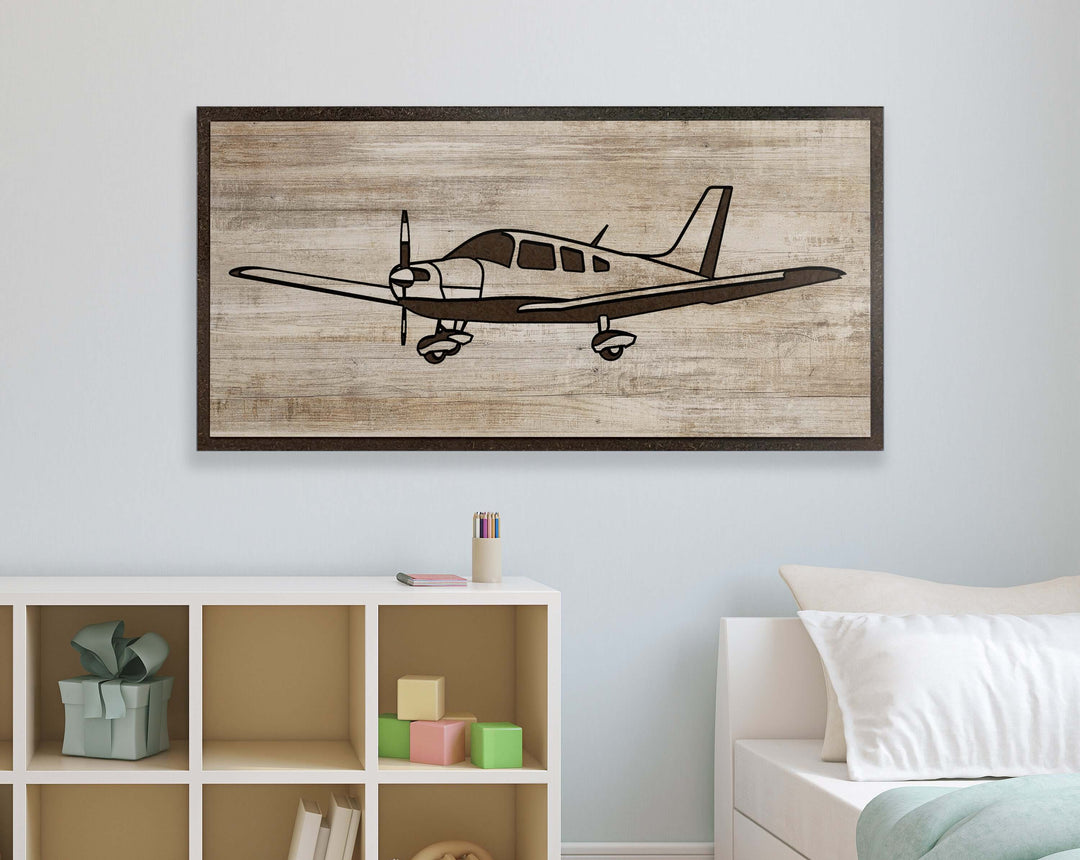 Nursery decor carved wood wall art