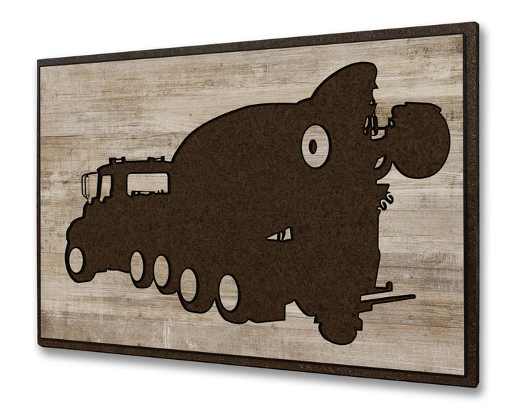 Nursery decor carved wood wall art