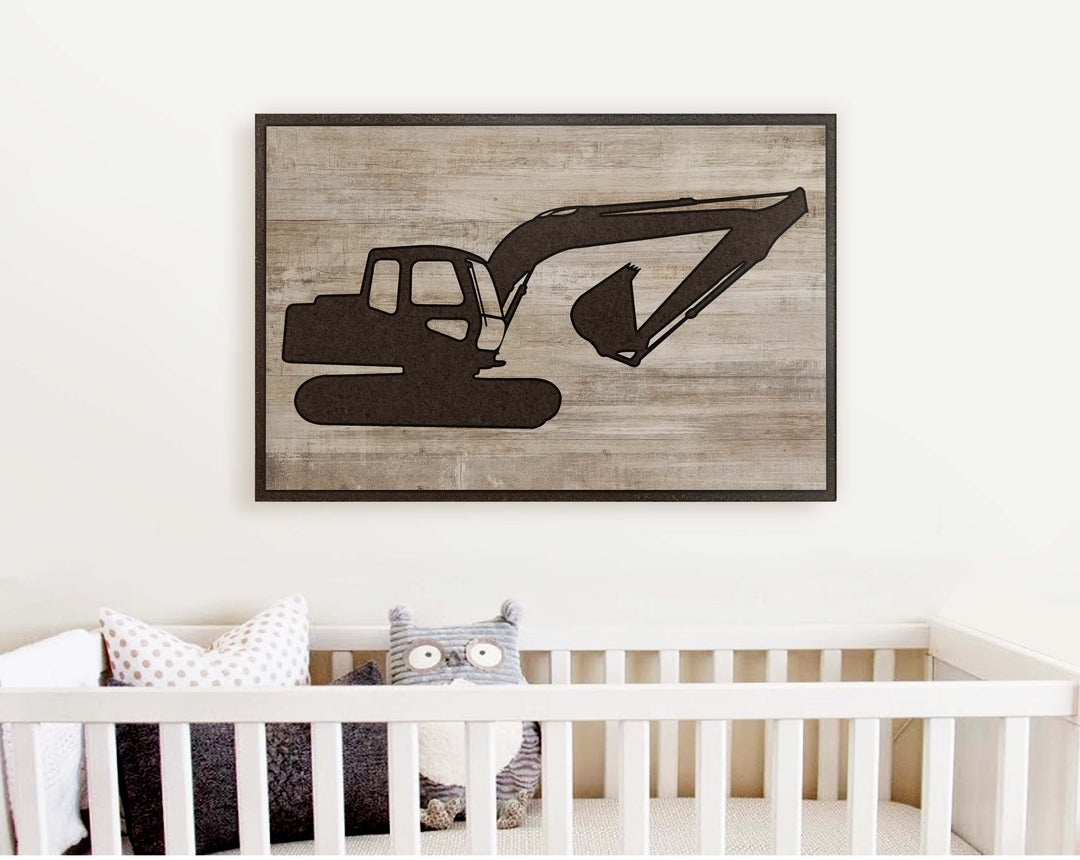 Nursery decor carved wood wall art
