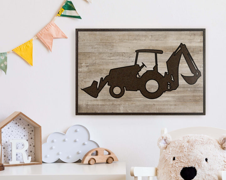 Nursery decor carved wood wall art