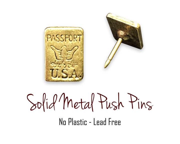 Push Pins - Passport Push Pins