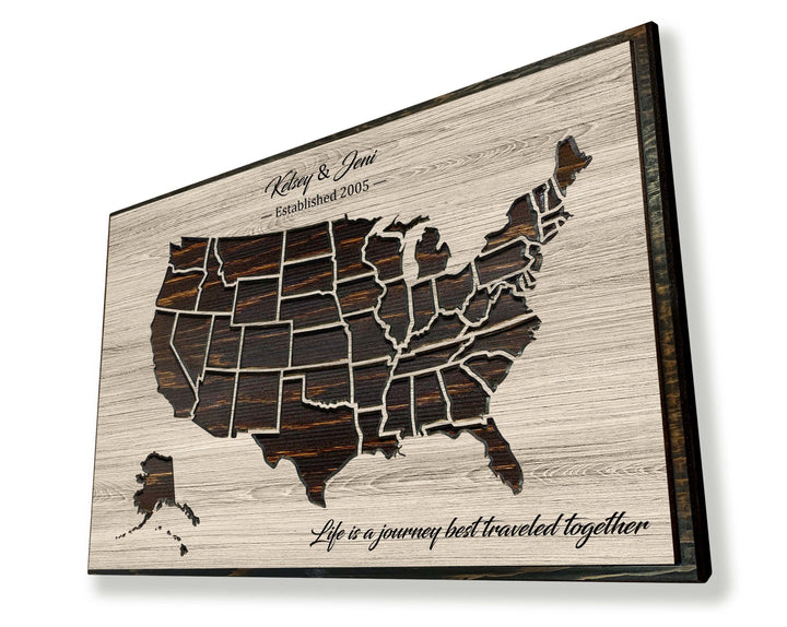 US Push Pin Map