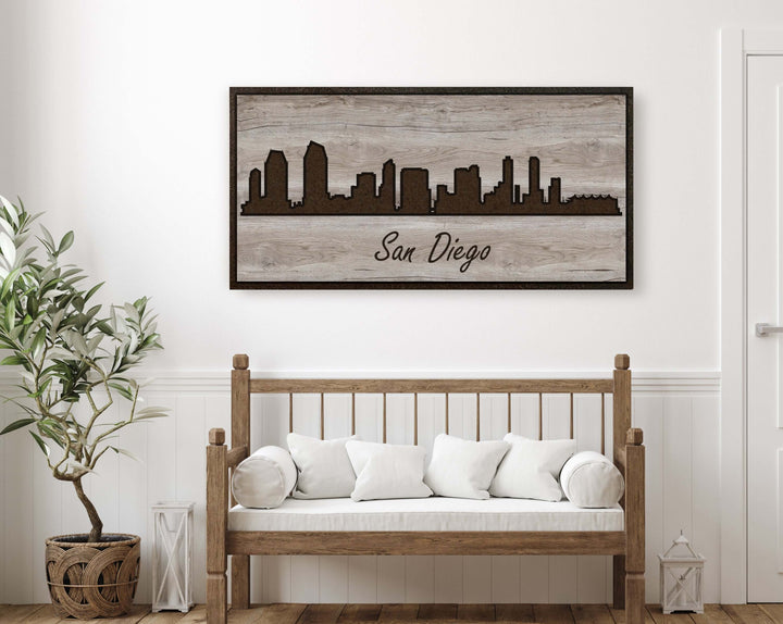 San Diego City Skyline Wall Art